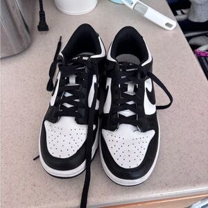 Nike black and white dunks